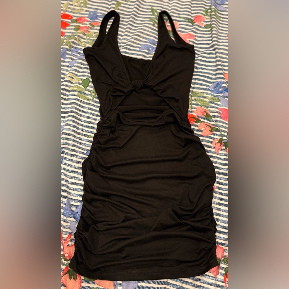 REFORMATION Fun & Flirty Cut- Out Cinched Sides Dress - Picture 2 of 3